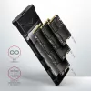 Axagon EEM2-UB2 externe USB-C 10Gbps metalen behuizing voor M.2 NVMe SSD's. Zwart