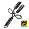 Axagon ADA-HCPD USB-C naar 3,5-mm-jack – Hi-Res-DAC-audioadapter, 384 kHz/32 bit, PD 60 W 3 A