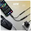 Axagon ADA-HCPD USB-C naar 3,5-mm-jack – Hi-Res-DAC-audioadapter, 384 kHz/32 bit, PD 60 W 3 A