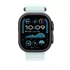 APPLE 49 mm Ice Blue Ocean Band verlenging – zwarte titanium finish