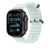 APPLE 49 mm Ice Blue Ocean Band verlenging – zwarte titanium finish