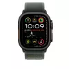 Band Apple 49mm groen Trail Loop S/M zwart titanium finish