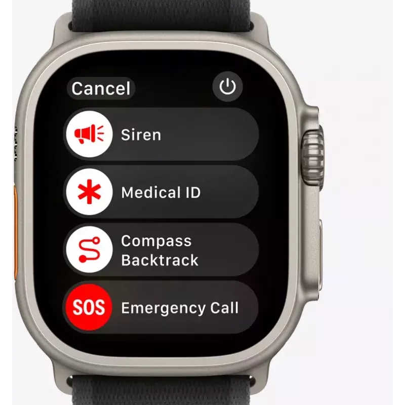 Smartwatch Apple Watch Ultra 2 GPS + Cellular 49mm Natural Titanium behuizing Tan Alpine Loop Medium