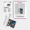 Axagon PCEU-232RS PCIe-controller 2x ext. + 2x int. USB 5Gbps