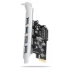 Axagon PCEU-430RS PCIe-controller 4x ext. USB-A 5Gbps-poort