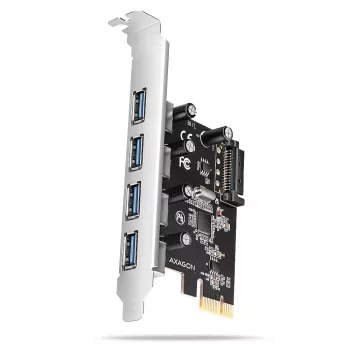 Axagon PCEU-430RS PCIe-controller 4x ext. USB-A 5Gbps-poort