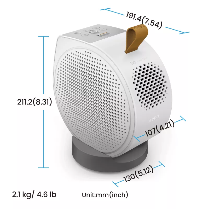BenQ GV50 standard-throw-projector 500 ANSI-lumen DLP 1080p (1920x1080) wit