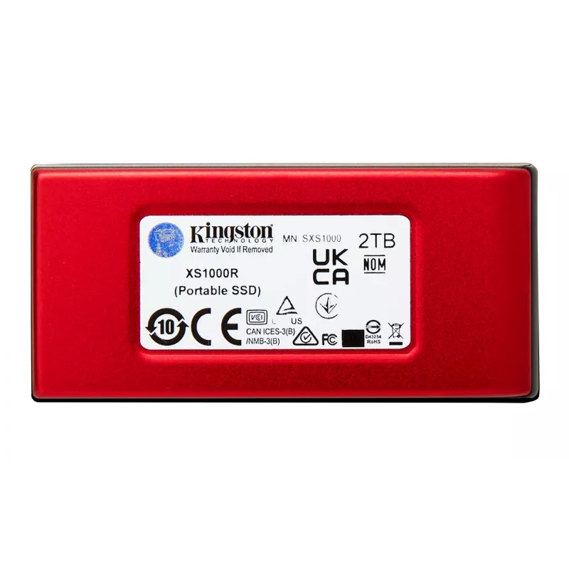 Kingston Technology 2TB XS1000 rode externe USB 3.2 Gen 2 draagbare solid-state-drive