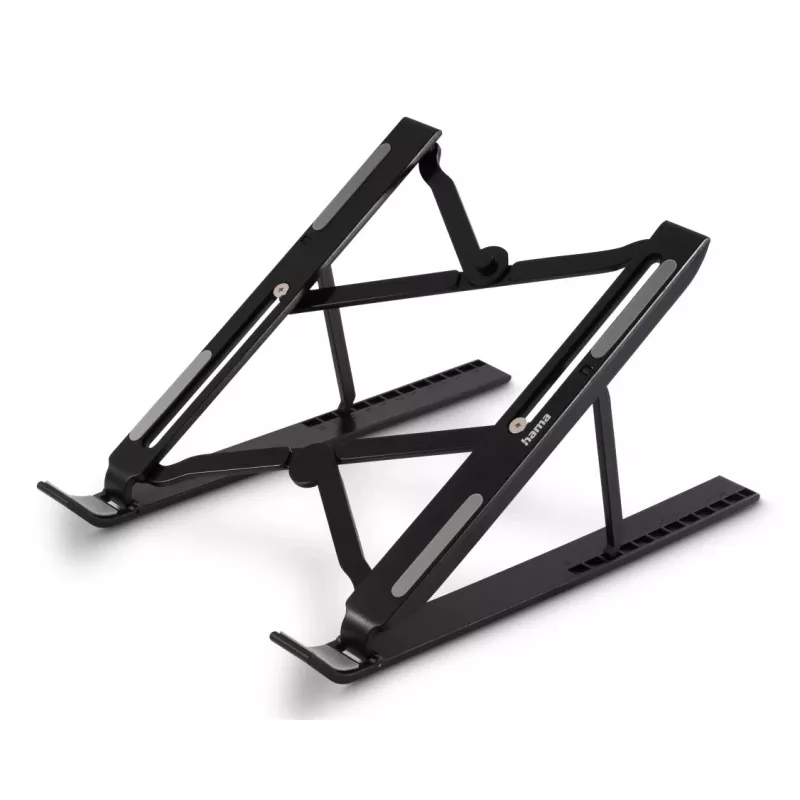 Hama Light opvouwbare laptopstandaard, 12 standen kantelbaar, tot 39,6 cm (15,6 inch), zwart