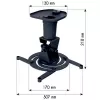 Techly universele plafondsteun voor projector, zwart ICA-PM 100BK