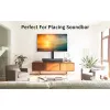 Techly ICA-LCD 323M bureaustandaard voor tv / monitor, 32–55 inch (81,3–139,7 cm), 40 kg, draaibaar, VESA 400x400, voet van gehard glas, zwart