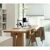 Techly ICA-LCD 174NB monitorbeugel voor op bureau met laptopplank, 13–32 inch (33–81,3 cm), 8 kg, laptop 12–17 inch, VESA 75x75 / 100x100, zwart