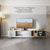 Techly ICA-LCD S07L tv-standaard, 32-65 inch (81-165,1 cm), 45 kg, VESA 600x400, voet van gehard glas, zwart