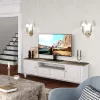 Techly ICA-LCD S07L tv-standaard, 32-65 inch (81-165,1 cm), 45 kg, VESA 600x400, voet van gehard glas, zwart