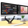 Techly ICA-LCD 462B monitorarm voor op het bureau, gasveer, 17-32 inch (43,2-81,3 cm), 9 kg, VESA 75x75/100x100, zwart