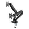 Techly ICA-LCD 462B monitorarm voor op het bureau, gasveer, 17-32 inch (43,2-81,3 cm), 9 kg, VESA 75x75/100x100, zwart