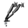 Techly ICA-LCD 462B monitorarm voor op het bureau, gasveer, 17-32 inch (43,2-81,3 cm), 9 kg, VESA 75x75/100x100, zwart