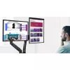 Techly ICA-LCD 462B monitorarm voor op het bureau, gasveer, 17-32 inch (43,2-81,3 cm), 9 kg, VESA 75x75/100x100, zwart