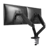 Techly ICA-LCD 462B monitorarm voor op het bureau, gasveer, 17-32 inch (43,2-81,3 cm), 9 kg, VESA 75x75/100x100, zwart