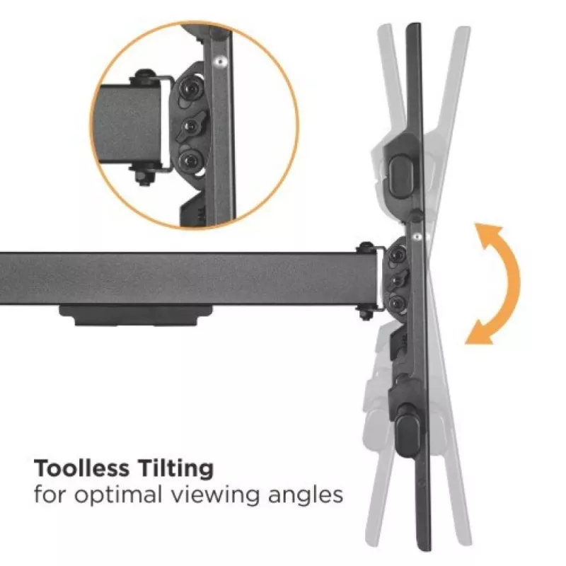 Techly ICA-PLB 490 TV-beugel/voet 2,03 m (80 inch) Zwart