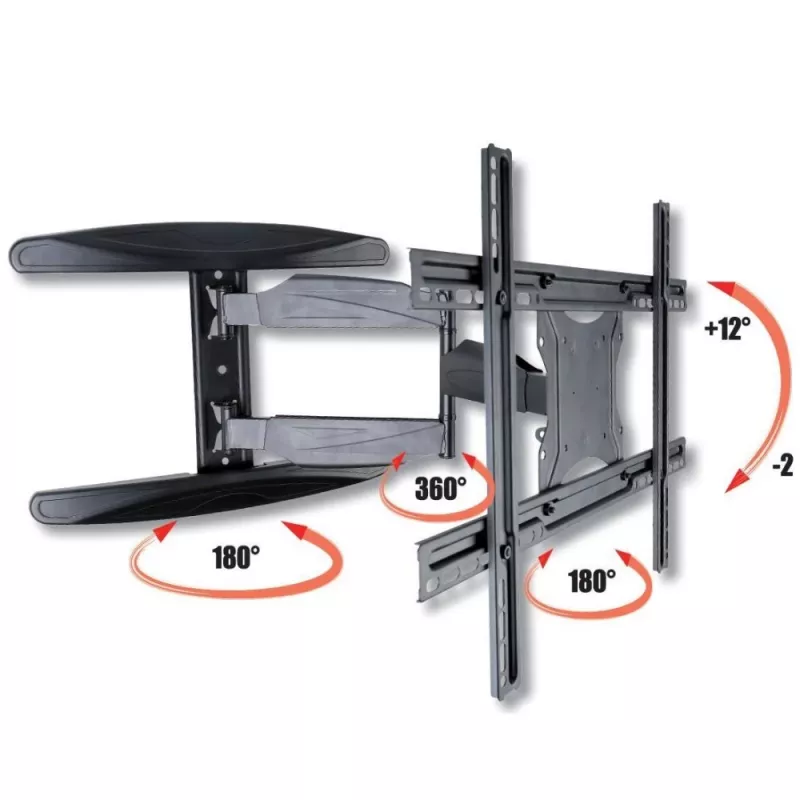Techly 40-65 Ultra slank Full Motion LCD TV-muurbeugel Zwart ICA-PLB 171L