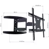 Techly 40-65 Ultra slank Full Motion LCD TV-muurbeugel Zwart ICA-PLB 171L