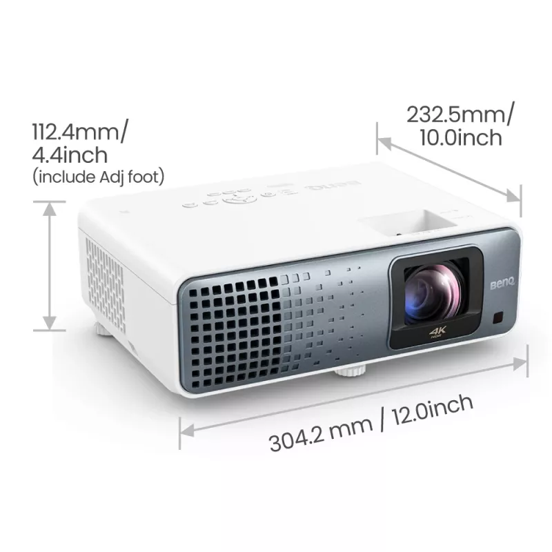 BenQ TK710STi kortafstandprojector 3200 ANSI Lumen DLP UHD 4K (3840x2160) 3D Zwart, Wit