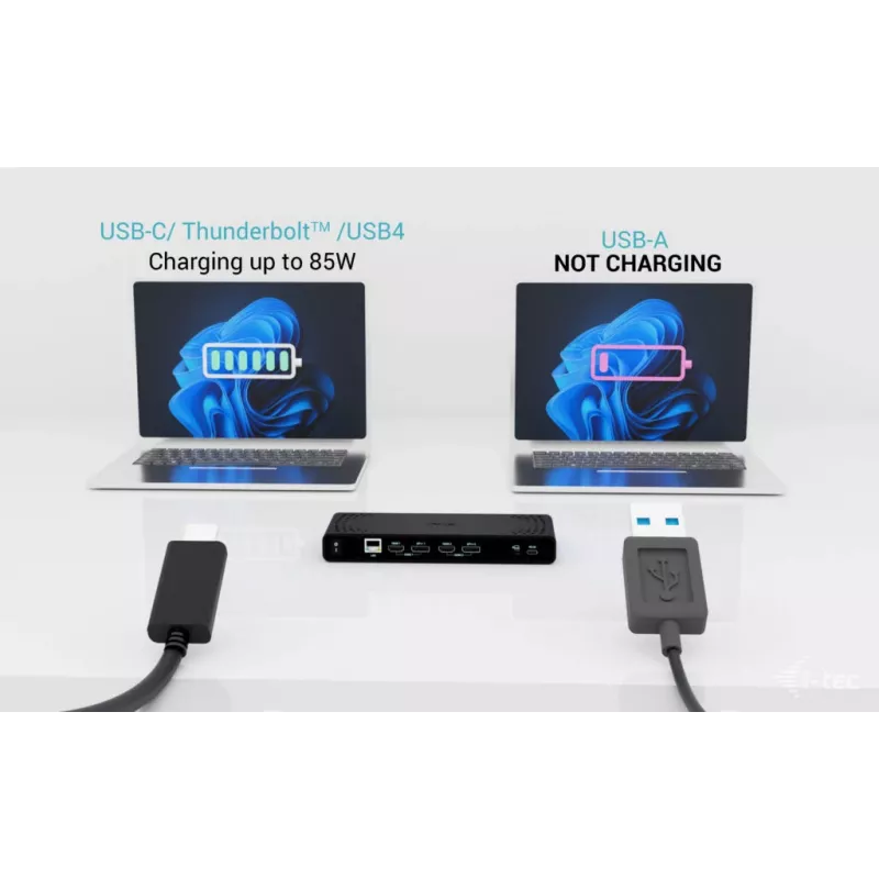i-tec Universeel Dual 4K Display Docking Station + Power Delivery 85W
