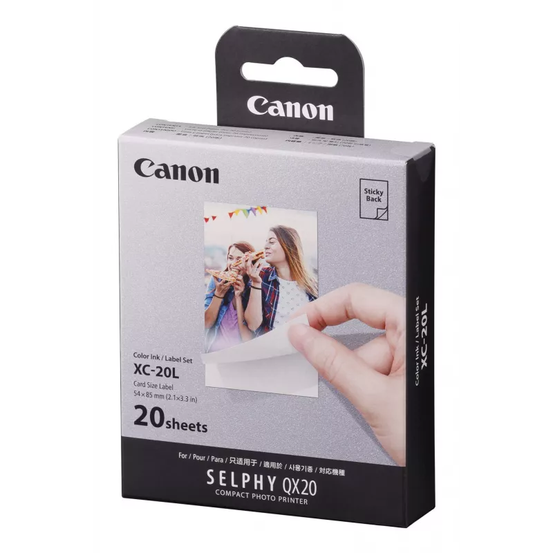 Canon XC-20L, Thermosublimatiedruk, 5,4 x 8,5 cm, 20 stuks