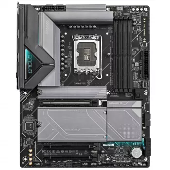 GIGABYTE Z890 EAGLE moederbord - ondersteunt Intel Core Ultra (serie 2) CPU's, 14+1+2 fasen VRM, tot 8800 MHz DDR5 (OC), 1xPCIe 5.0 M.2 + 3xPCIe 4.0 M.2, 2,5 GbE LAN, USB4