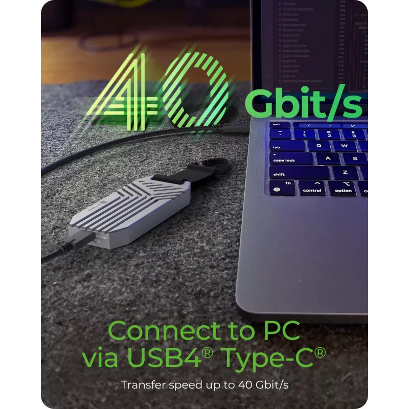 ICY BOX IB-1919M-C42 SSD-behuizing zilver M.2