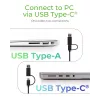ICY BOX IB-180MS-C31 USB 3.2 Gen 2 (3.1 Gen 1) Type-C zwart