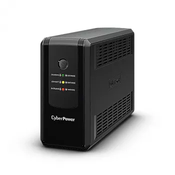 Uninterruptible power supply CYBERPOWER UT650EG, line-interactive UPS, 0,65 kVA (360 W), 3x Type-F-uitgangen, AVR, sinus-uitgangsspanning