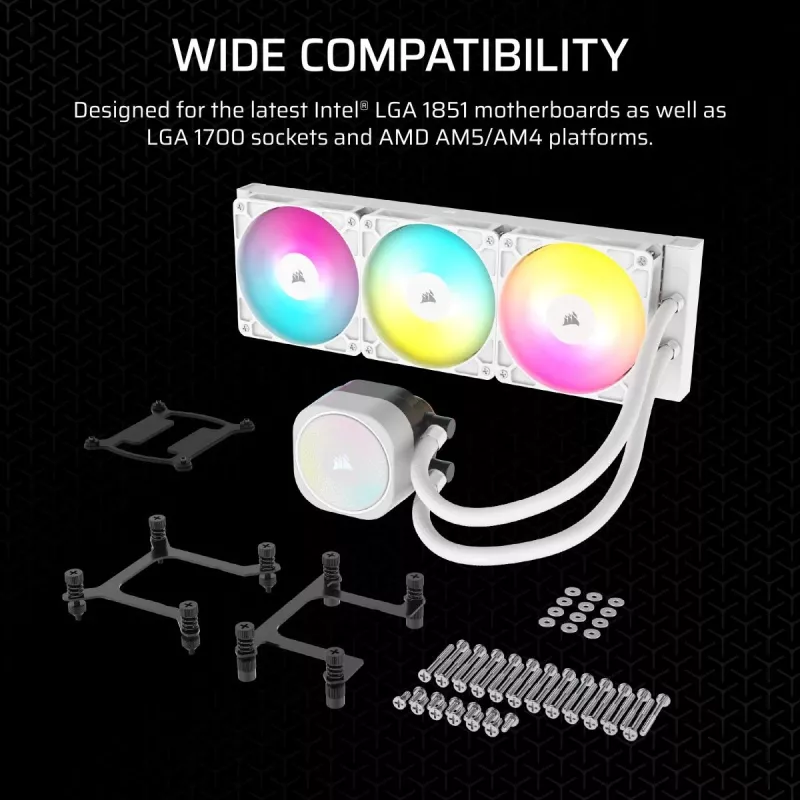 CORSAIR Nautilus 240 RS ARGB vloeistof-CPU-koeler all-in-one wit