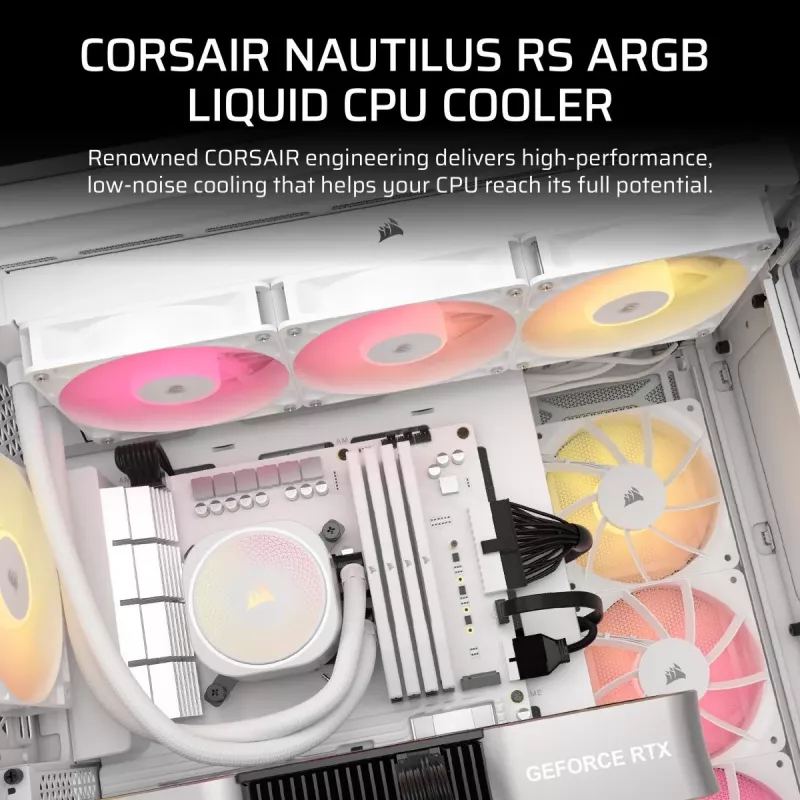 CORSAIR Nautilus 240 RS ARGB vloeistof-CPU-koeler all-in-one wit