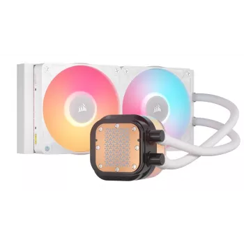 All-in-one vloeistofkoeler Corsair iCUE LINK TITAN 240 RX LCD 12 cm wit