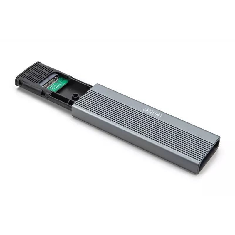 DIGITUSB USB-behuizing voor harde schijf - NVMe 10 Gbit/s USB 3.2 Gen 2 aluminium gereedschapsloos