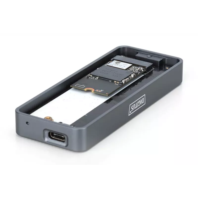 DIGITUS USB-behuizing voor harde schijf – NVMe 20 Gbit/s USB 3.2 Gen 2x2 aluminium gereedschapsloos