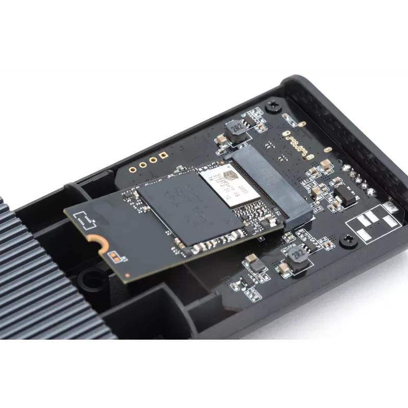 Digitus USB M.2 behuizing voor SSD extern NVMe 40Gbps USB 4.0 aluminium gereedschapsloos DA-71158