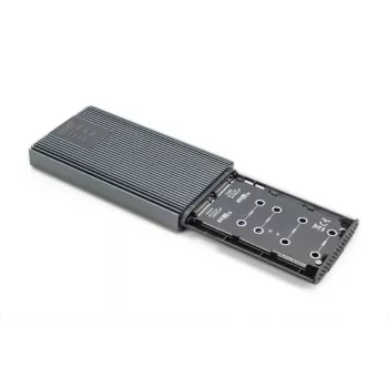 DIGITUS NVMe kloonstation - NVMe 20Gbits USB 3.2 Gen2 aluminium gereedschapsloos