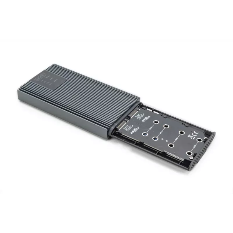 DIGITUS NVMe kloonstation - NVMe 20Gbits USB 3.2 Gen2 aluminium gereedschapsloos
