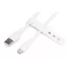 DIGITUS USB-C siliconen oplaadkabel USB-A – USB-C USB 2.0 60W – 50 cm Wit