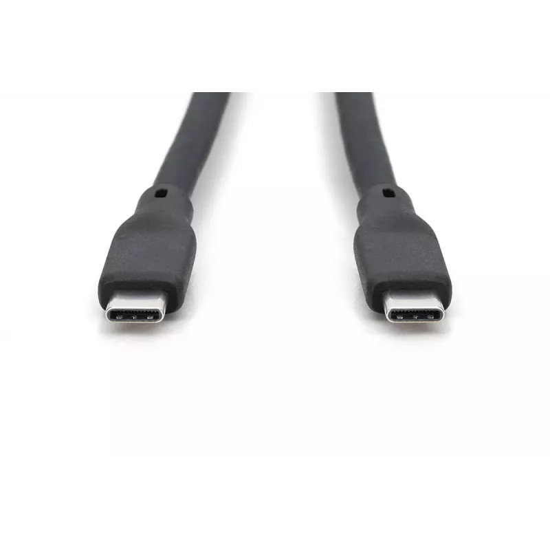 DIGITUSB USB siliconen verbindingskabel USB-C - USB-C USB 3.2 Gen1 5G 4K 100W - 2 m zwart