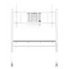 Neomounts MOVE Go XL FL50-575WH1 tv-trolley, 65-110 inch, max. 125 kg, VESA 100x100-1100x600, hoogte verstelbaar 129-139 cm, afsluitbaar, snelle installatie, TÜV-gecertificeerd, wit