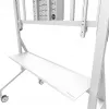 Neomounts MOVE Go XL FL50-575WH1 tv-trolley, 65-110 inch, max. 125 kg, VESA 100x100-1100x600, hoogte verstelbaar 129-139 cm, afsluitbaar, snelle installatie, TÜV-gecertificeerd, wit