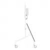 Neomounts MOVE Go XL FL50-575WH1 tv-trolley, 65-110 inch, max. 125 kg, VESA 100x100-1100x600, hoogte verstelbaar 129-139 cm, afsluitbaar, snelle installatie, TÜV-gecertificeerd, wit