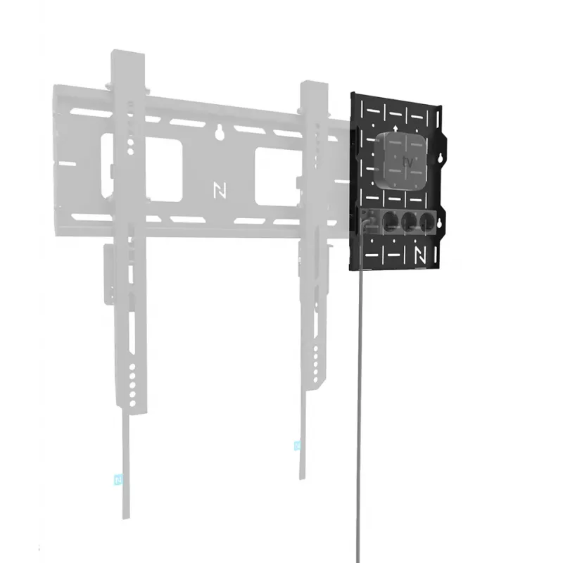 Neomounts AWL05-750BL AV-hardware-rack - universeel, AV-rack, wand, 10 kg, zwart, staal, 204 mm
