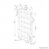 Neomounts AWL05-750BL AV-hardware-rack - universeel, AV-rack, wand, 10 kg, zwart, staal, 204 mm