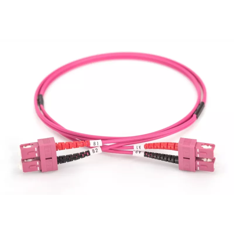 DIGITUS DK-2522-03/3 glasvezel patchkabel, SC naar SC multimode OM3 50/125 µm, Duplex, 3 m