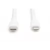 Digitus Lightning siliconen-verbindingskabel USB-C – Lightning 1 m wit 60 W 3 A